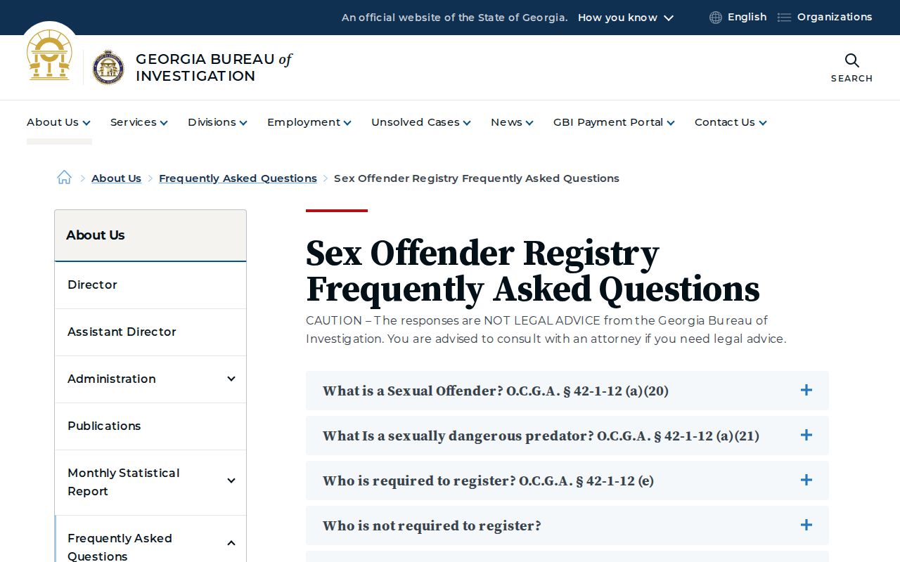 Meriwether County sex offender registry release information